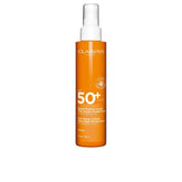 CLARINS-Leite hidratante em spray para o corpo UVA/UVB50+ 150 ml.-DrShampoo - Perfumaria e Cosmética